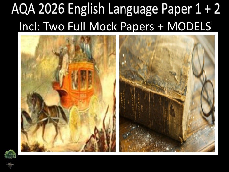 Two AQA 2026 English Language Paper 1 + 2 Mocks | MODELS