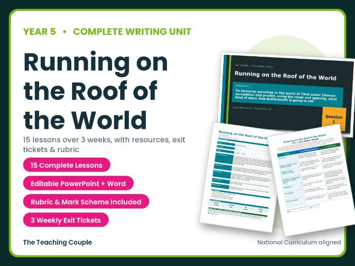 Running on the Roof of the World | Year 5 English Unit | 15 Complete Lessons + Resources
