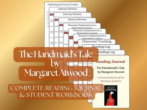 The Handmaid's Tale by Margaret Atwood – Complete Reading Journal & Student Workbook