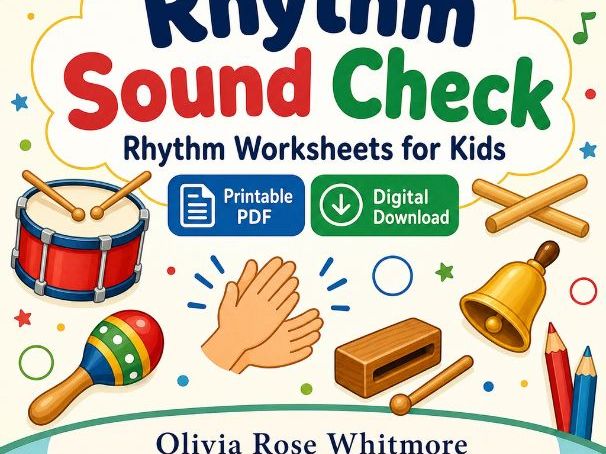 Rhythm Sound Check Worksheets for Kids
