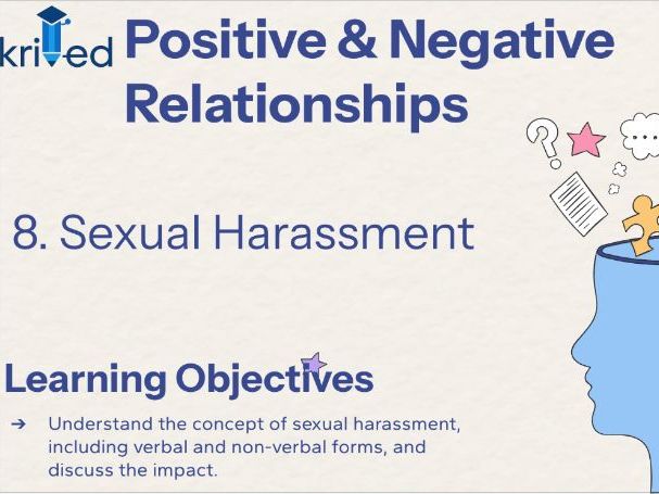 Sexual Harassment – KS3 Year 9 PSHE Lesson on Boundaries and Impact