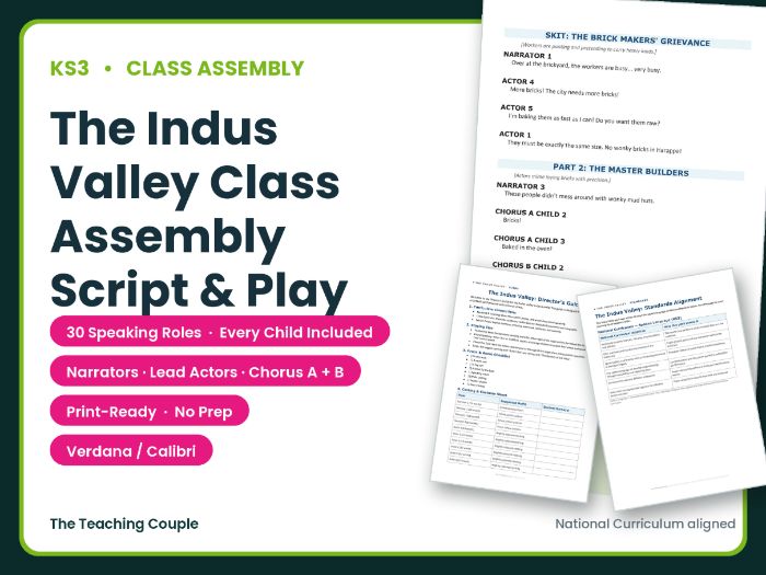 The Indus Valley Class Assembly Script & Play | Years 7–10 | No Prep Drama