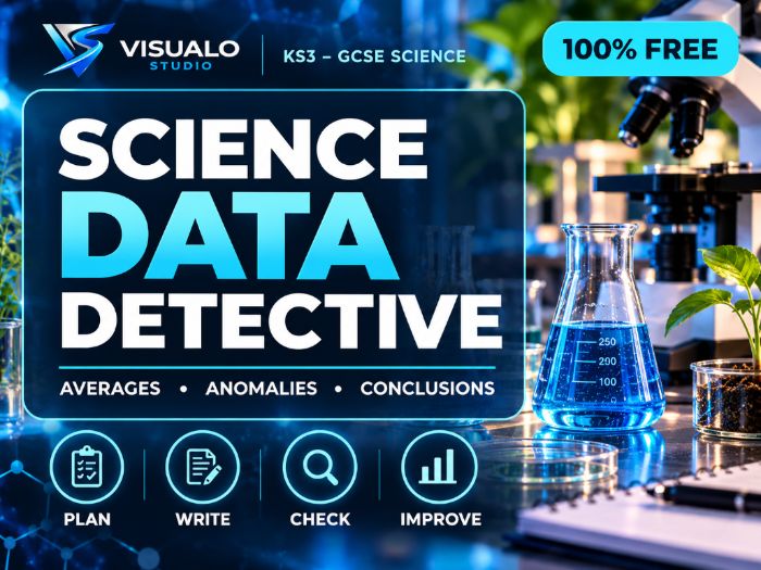 Science Data Detective | FREE GCSE & KS3 Science Data Skills Workbook