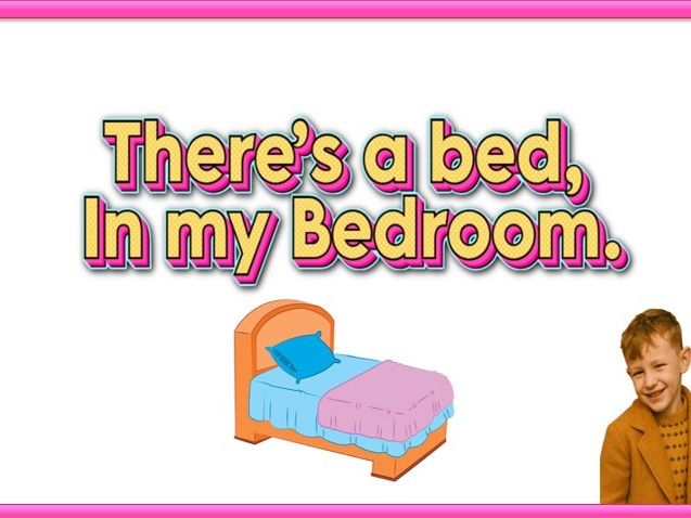 There is and There are, bedroom vocabulary, bedroom English, bedroom objects, my bedroom.