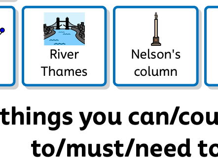 London modal verb dual coding/widgit track game persuasion
