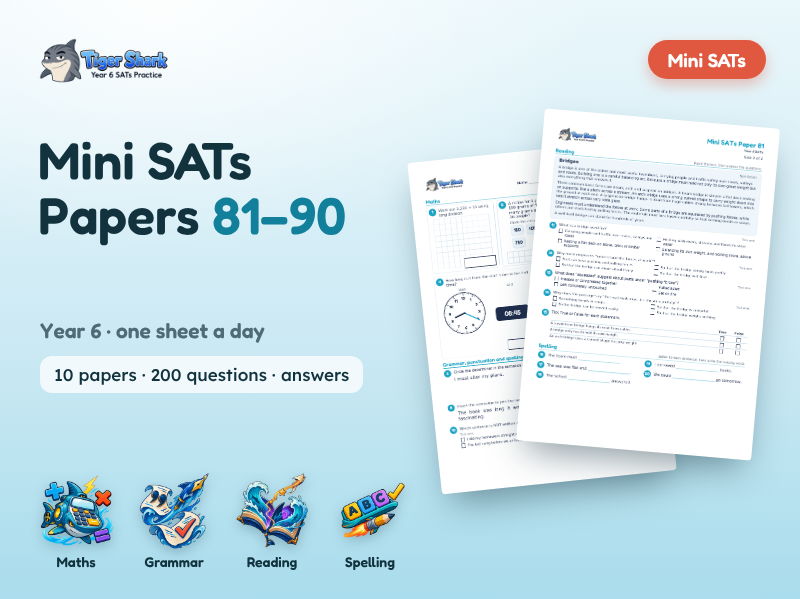 Mini SATs Practice Tests 81-90: KS2 Year 6