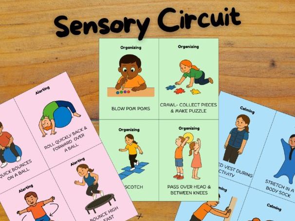 Sensory Circuit Cards | 60 Visual Activities for Focus & Calm
