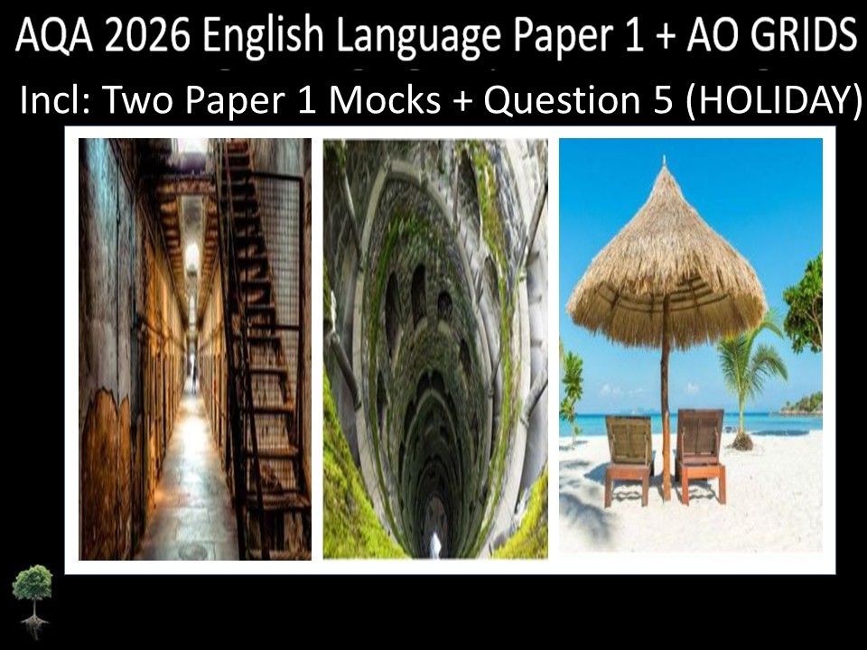 Two AQA 2026 English Language Paper 1 | AO GRIDS + Q5 (HOLIDAY)
