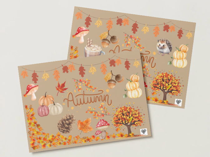 Autumn Playdough Mats