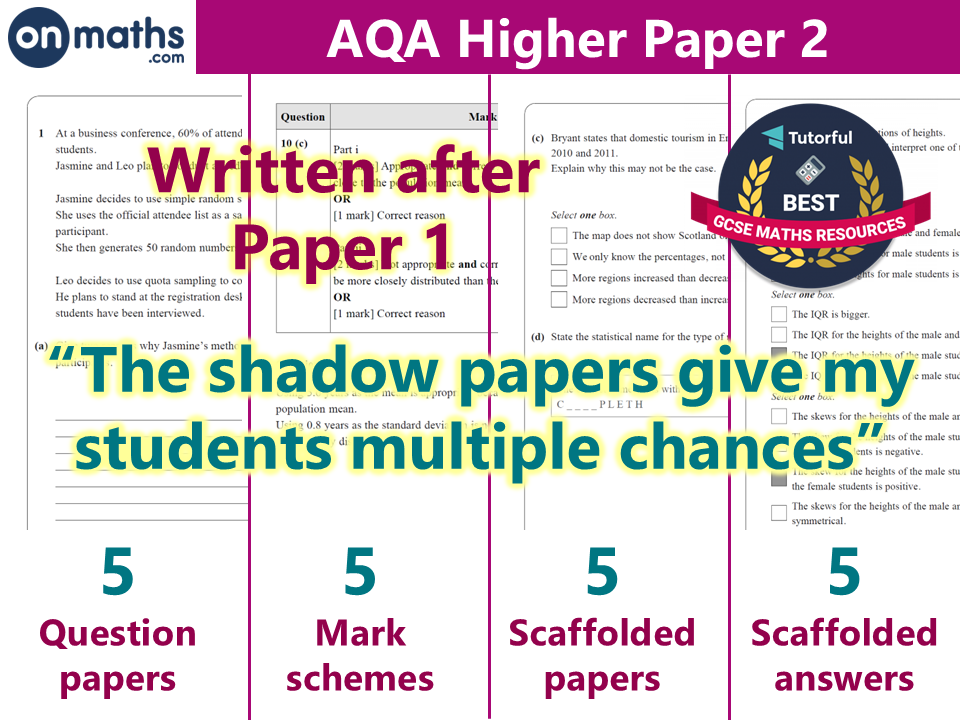 [UPDATED] Maths GCSE Predicted Papers (Summer 2026) AQA Paper 2 Higher
