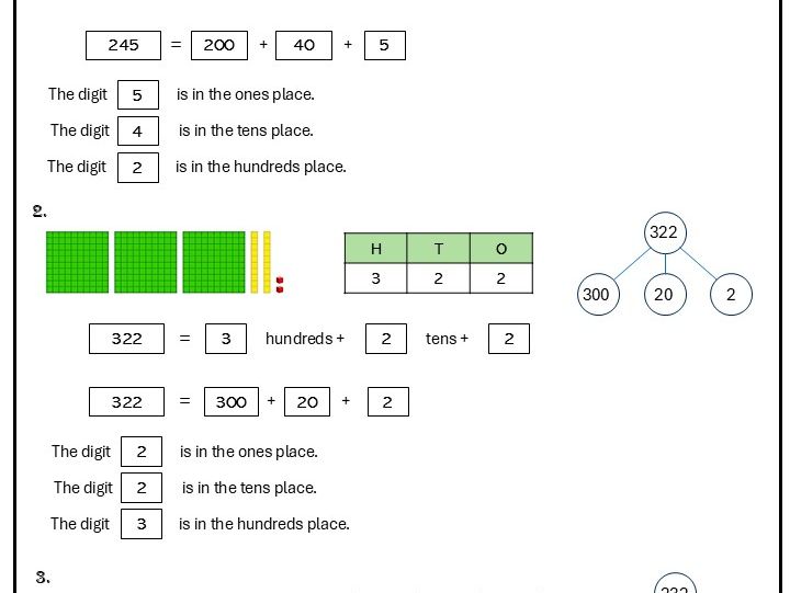 Place Value HTO