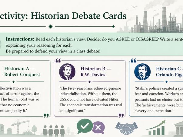 iGCSE History Depth Study C Russia - 4  What was the impact of Stalin’s economic policies?