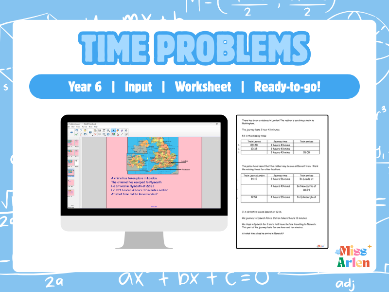 Year 6 Time Problems Lesson