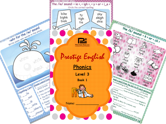 Phonics Book – Level 3 Book 1 ( Jolly Phonics / Letterland ) (Digraphs)