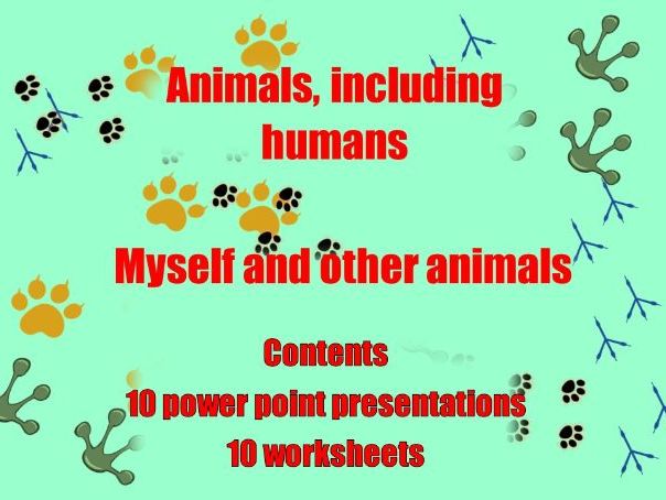 MYSELF AND OTHER ANIMALS (Part of the ANIMALS, INCLUDING HUMANS SCIENCE CURRICULUM)