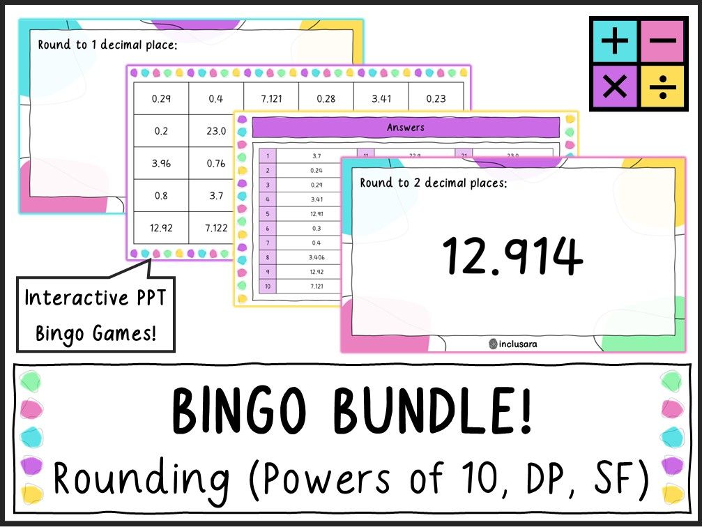 Mixed Rounding Bingo Games Bundle