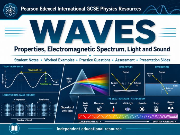 03 - Waves: Properties, Electromagnetic Spectrum, Light and Sound Pack - Physics iGCSE Edexcel