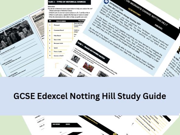GCSE Edexcel History Migration: Notting Hill Study Guide & Exam Skills Workbook