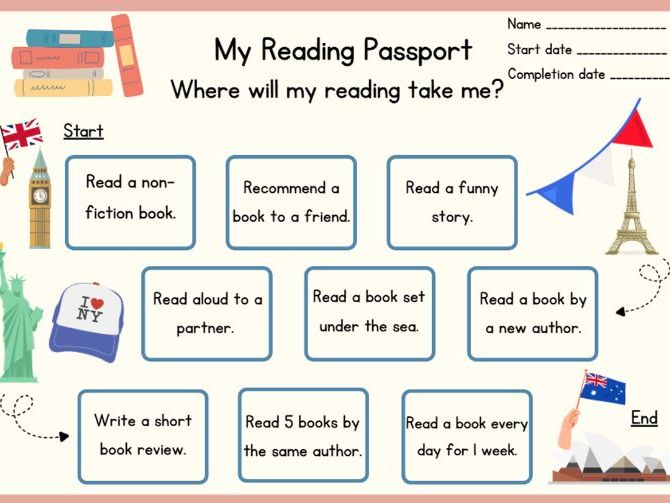 My Reading Passport | Reading Challenge KS1&2