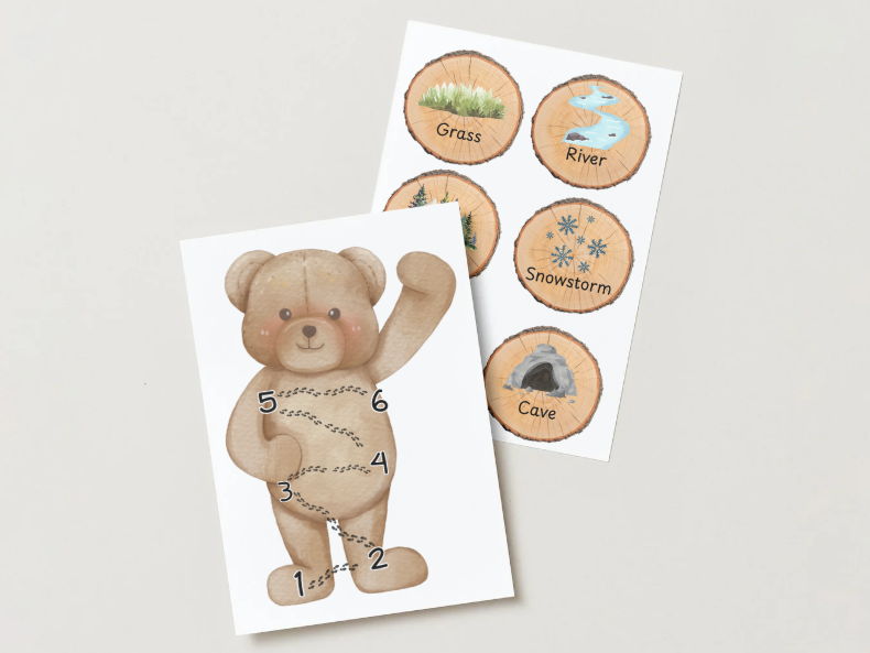 We're going on a Bear Hunt - Story sequence