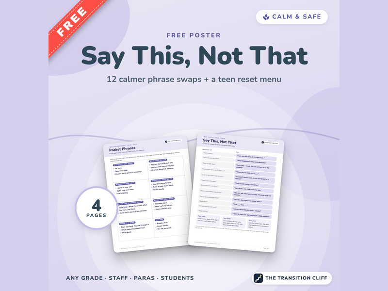 De-escalation Phrases: Say This, Not That