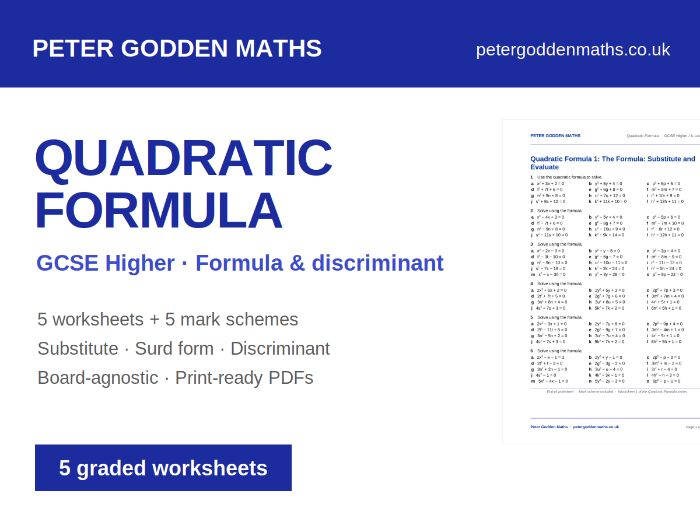 The Quadratic Formula | GCSE Higher