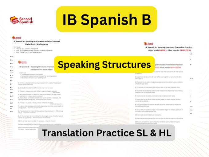 IB Spanish B Speaking Structures