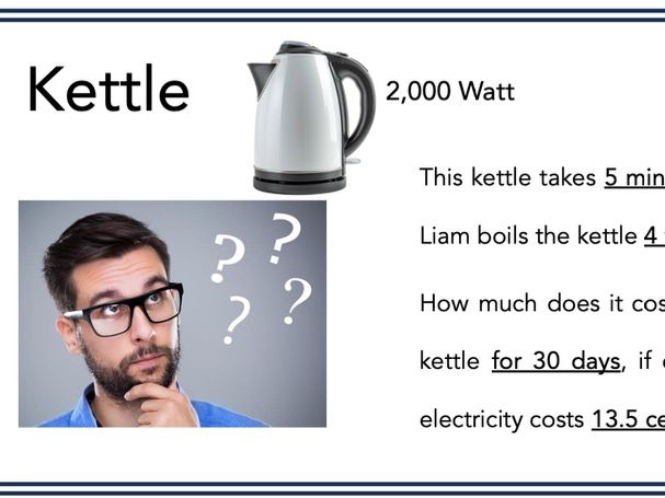 Calculating the Cost of Energy of Devices