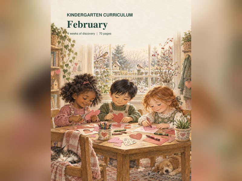 Kindergarten Curriculum - February (70 pages)