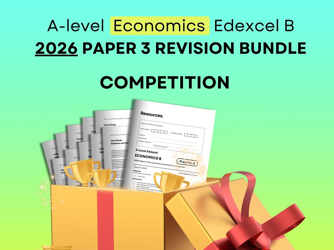 Competition FULL REVISION BUNDLE: Edexcel A-Level Economics B Paper 3 2026