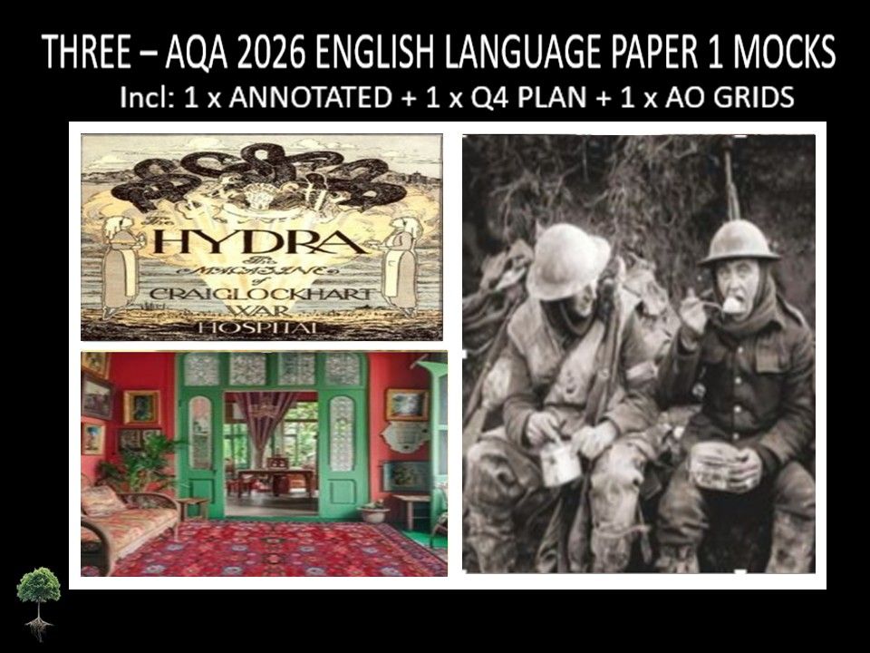 THREE - AQA PAPER 1 | 2026 FULL MOCKS | ANNOTATED | Q4 PLAN | AO GRIDS