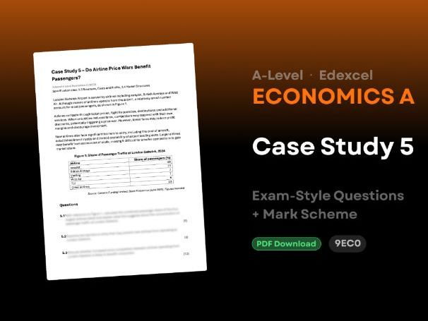 A-Level Economics Edexcel A: Case Study 5