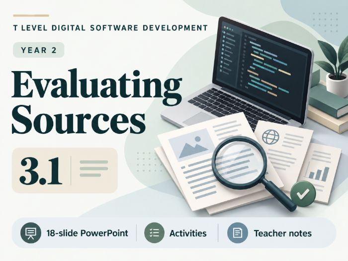 T Level Digital Software Development Year 2 : 3.1