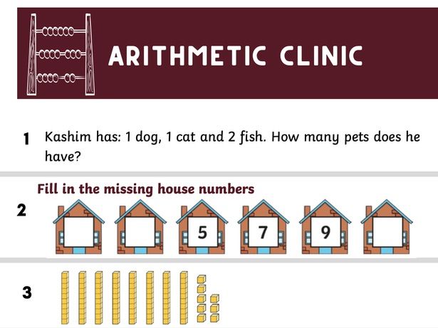 Arithmetic Clinic Worksheets