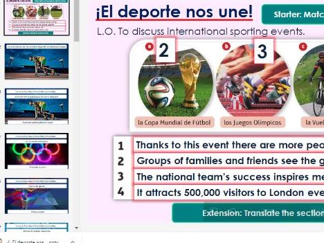 GCSE Spanish Viva Module 8 El deporte nos une