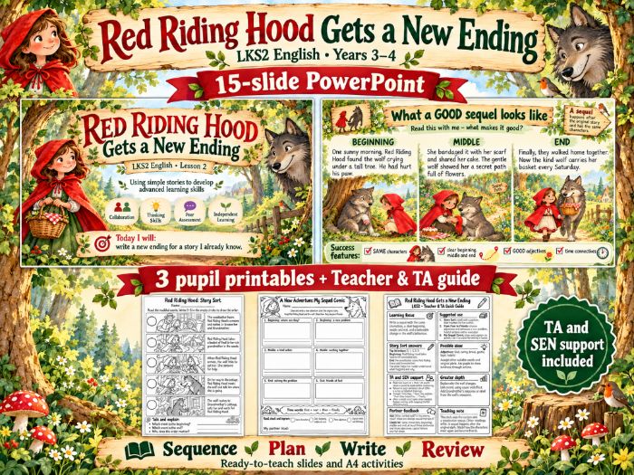 Red Riding Hood Gets a New Ending LKS2