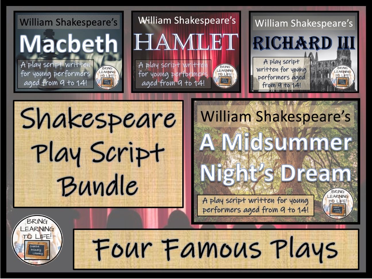 KS2 / KS3 Drama - William Shakespeare's Play Scripts Bundle