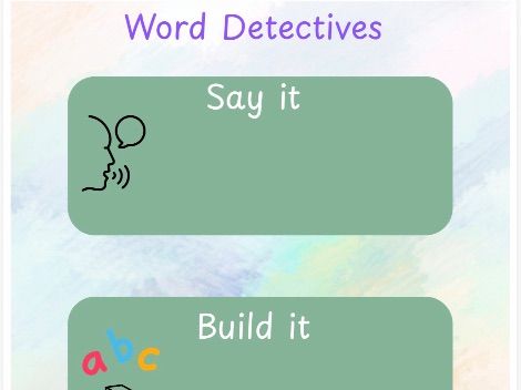 Word Detectives - common exception words