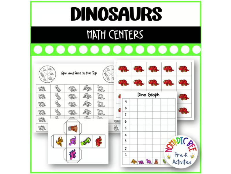 Dinosaur Themed Math Centers