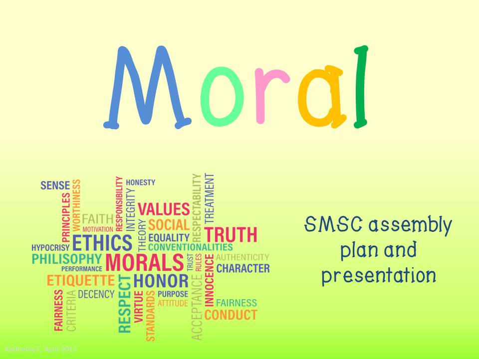 Moral values examples picture