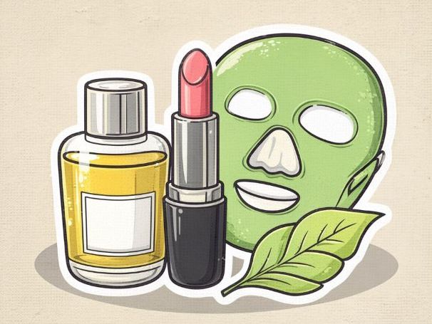 Retro Self Care Essentials Clipart | Hand Drawn Doodle Wellness Graphic