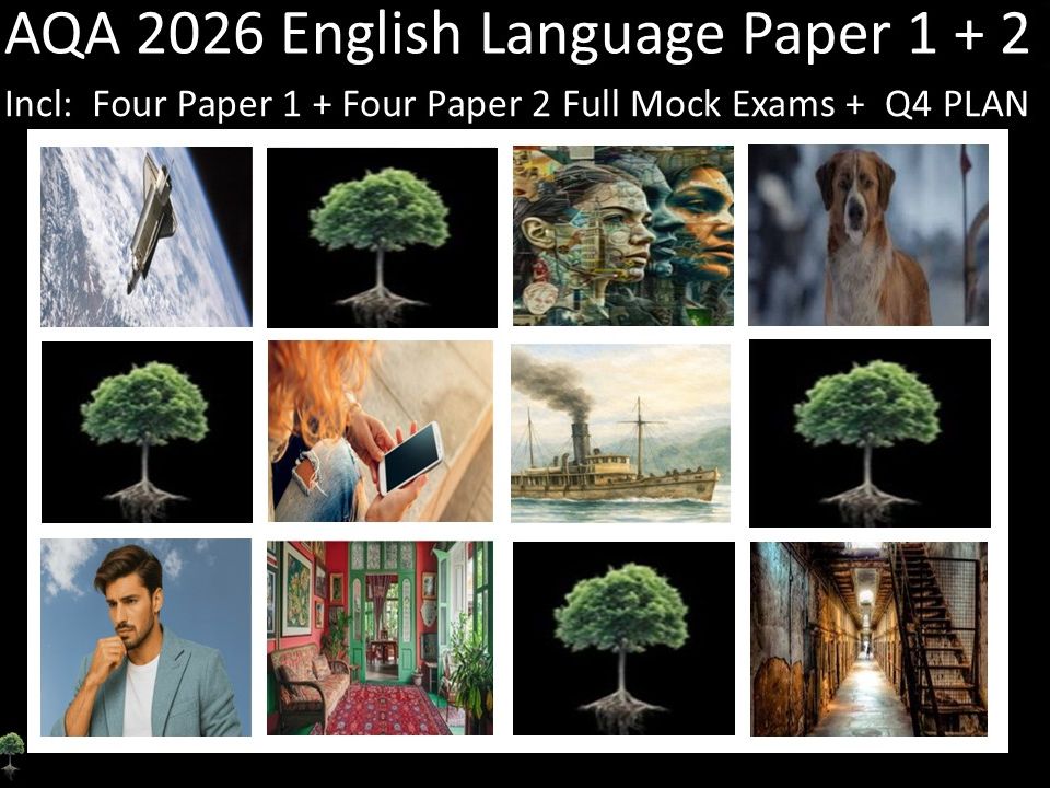 Eight AQA 2026 English Language Paper 1 + 2 Mocks | Q4 Plan