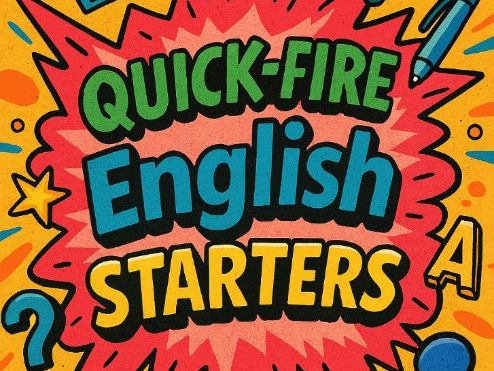 GCSE English Lesson Starter Activities