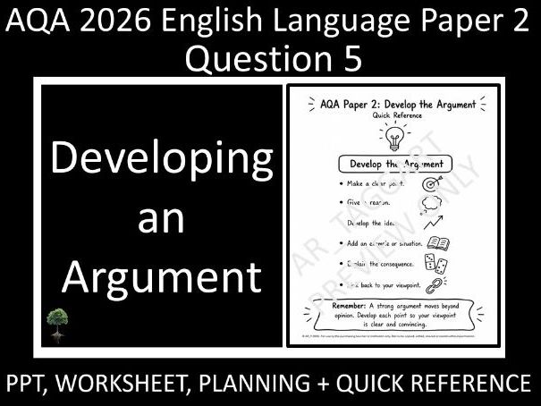 Question 5 : AQA 2026 English Language Paper 2 | Develop an Argument