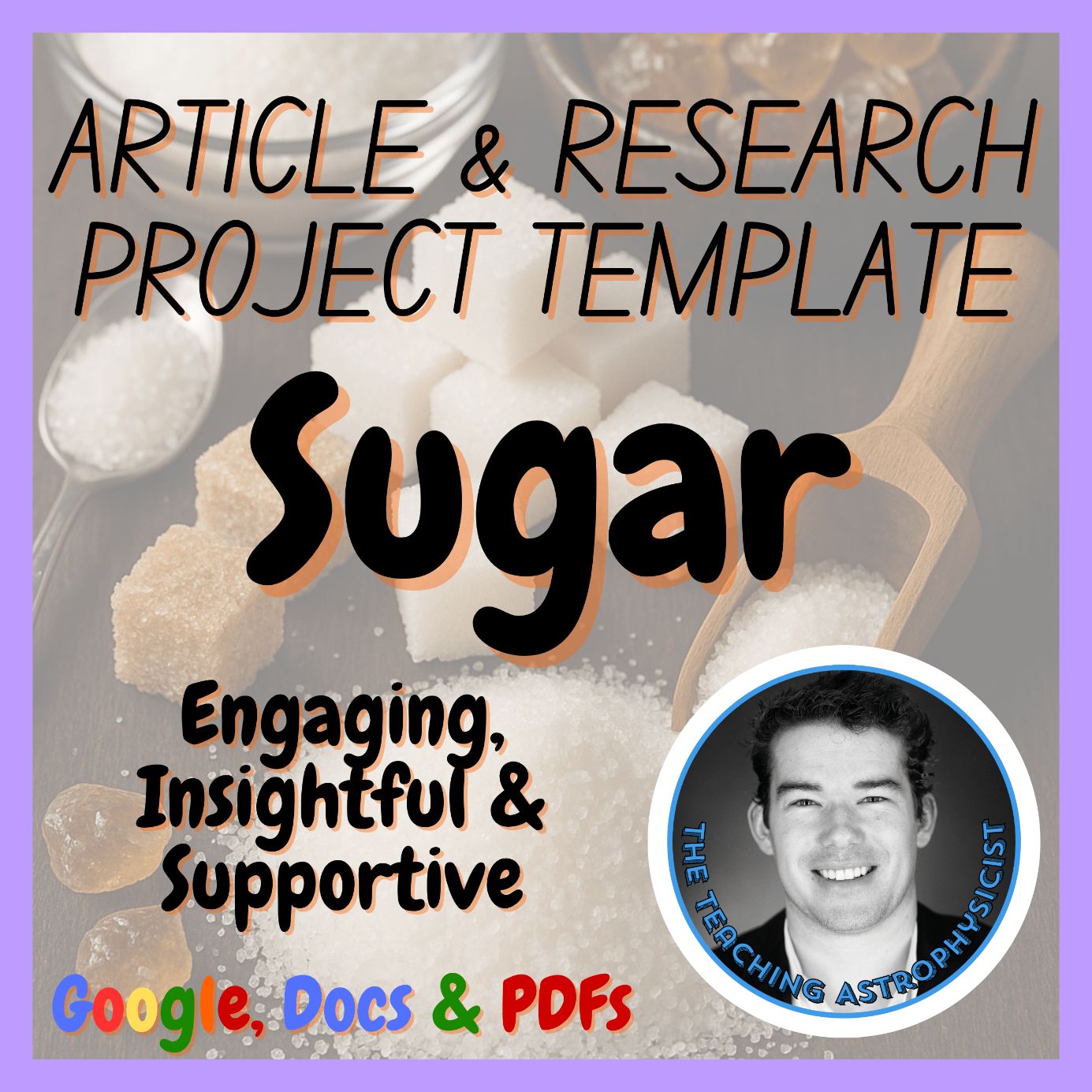 Sugar | Science Article + Research Project Template | Health Medicine