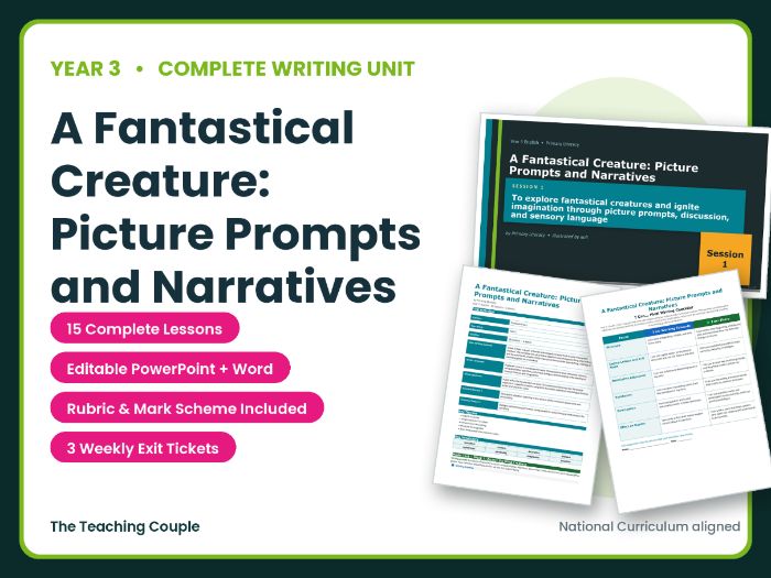 A Fantastical Creature: Picture Prompts and Narratives | Year 3 English Unit