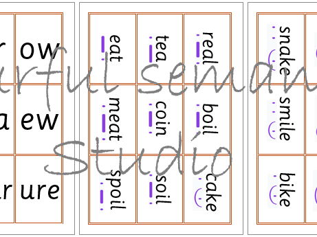 Phonics Set 3 Learning Flashcards, sounds and words Printable – Reading, Literacy Resource