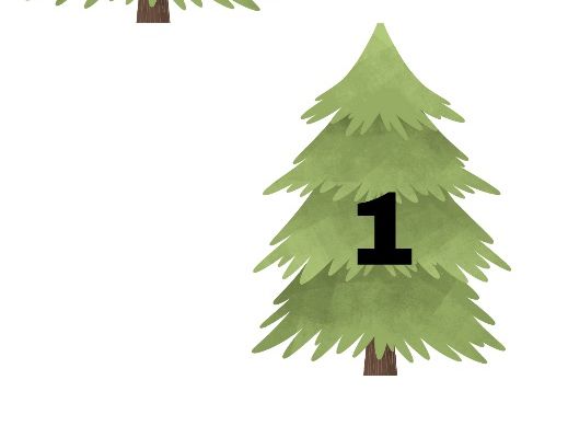 Christmas Tree Counting Mat