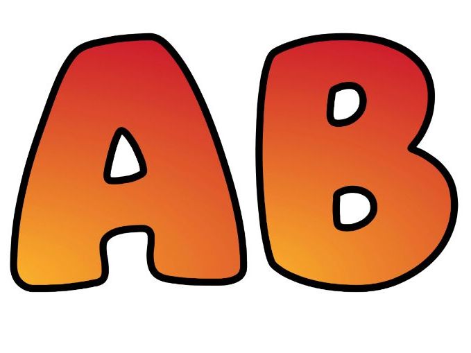 Orange Yellow Flames Classroom Display Lettering Set | Upper & Lowercase Letters, 0-9 and Signs