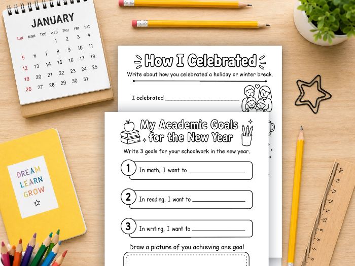 New Year Goals & December Reflection Booklet